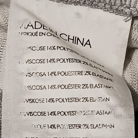 Club Monaco Meredy Ribbed Heather Gray‎ Turtleneck Top Size XS Soft Cozy Sweater - Picture 9 of 11